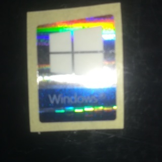 Win10　ホログラフエンブレムシールの画像