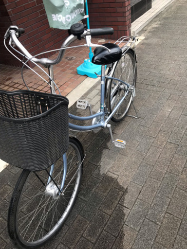 26インチ　内3段変速　オートライト（中古車）水色