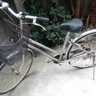 【ジャンク品】シルバー自転車