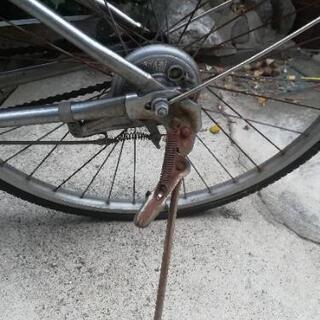 【ジャンク品】シルバー自転車の画像