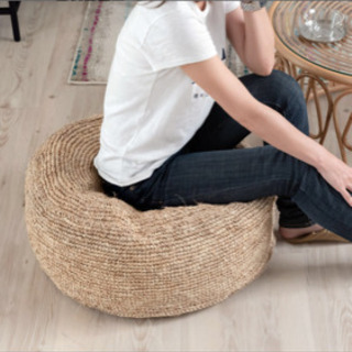 ラフィア フロアクッション bohoインテリア