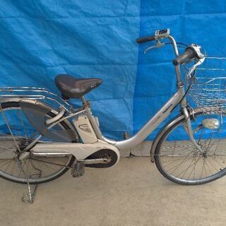 電動アシスト自転車 パナソニック 26インチ 3速 LEDライト 充電器付