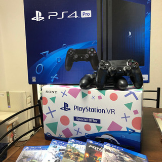 PS4 Pro 1TB 4K + PSVR + コントローラー2...