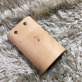 レザー4連キーケース ピアノ鍵盤刻印の画像