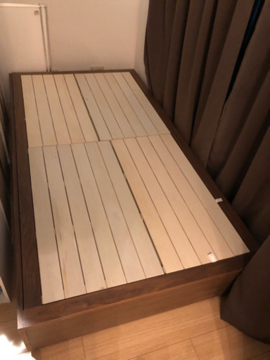 無印良品 収納ベッド シングル ウォールナット材