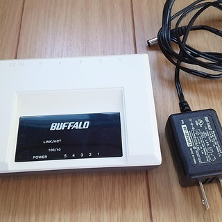 【完売】スイッチングハブBUFFALO　ＬＳＷ２－ＴＸ－５ＥＰ／Ｃ