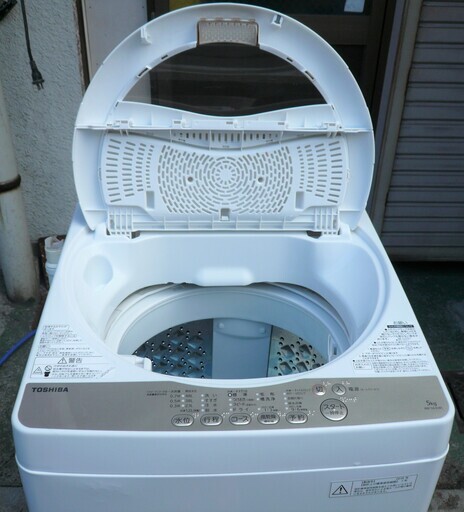 ☆東芝 TOSHIBA AW-5G3 5.0kg 全自動電気洗濯機◆2016年製・パワフル浸透洗浄で驚きの白さ