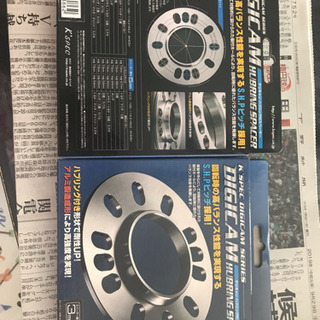 K'SPEC DIGICAM アルミ鍛造ハブリング付スペーサー3mm厚（外径73/内径56）２枚の画像