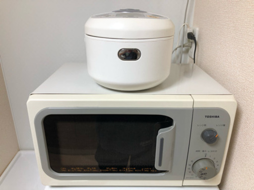 電子レンジ、炊飯器をセットでお譲りします