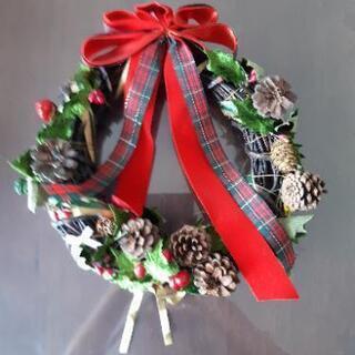 木製クリスマスリース　30センチ美品