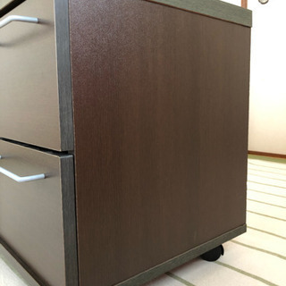 【0円お譲りします。】キャスター付き テレビボード ブラウンの画像