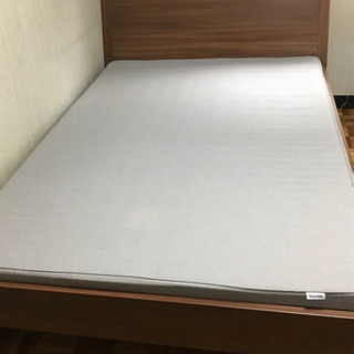 IKEA セミダブルベッド（ブラウン）