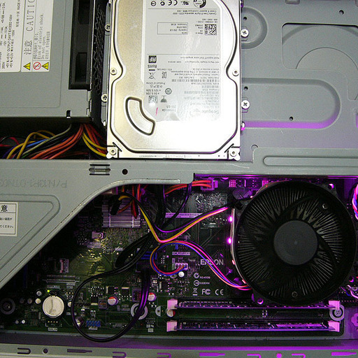 【特価！Pink LEDスリムPC】☆USB3.0♪Epson AT992E