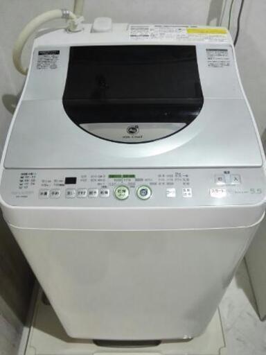 洗濯機　乾燥機能付　シャープ2009年製5.5kg