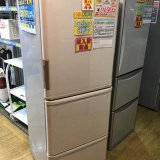 美品 プラズマクラスター SHARP シャープ 350L冷蔵庫 どっちもドア SJ-PW35B-C