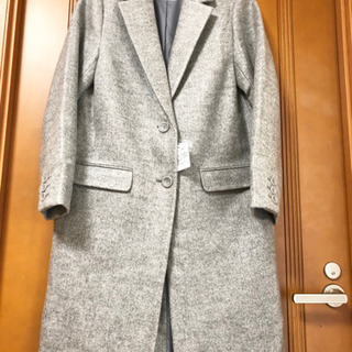 お譲り先決まりました　新品タグ付★ 大人っぽいグレーのチェスター...