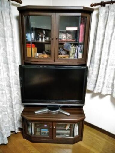 三角コーナーテレビ台