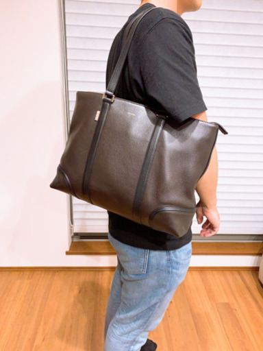 【天然皮革】ポールスミス　トートバッグ（チョコ）