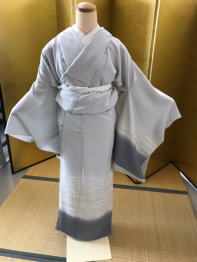 雲の図柄の訪問着 着物 未仕立て 新品