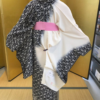 柿渋染めの訪問着 着物 未仕立て 新品の画像