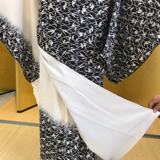 柿渋染めの訪問着 着物 未仕立て 新品の画像