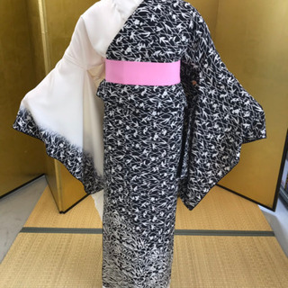 柿渋染めの訪問着 着物 未仕立て 新品