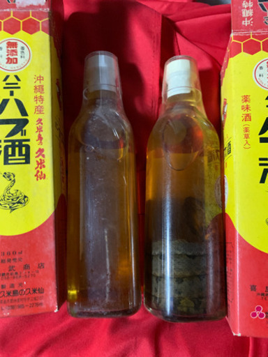 ハブ入りハブ酒  とハブ無しハブ酒  セットで。