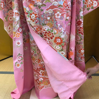 吉祥文様 ピンク地 振袖 未仕立て 新品の画像