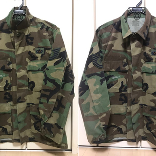 【交渉中】実物 アメリカ空軍 ワッペン付 ミリタリージャケット 放出品