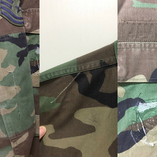 【交渉中】実物 アメリカ空軍 ワッペン付 ミリタリージャケット 放出品の画像