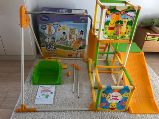 【値下げしました 】くまのプーさん おりたたみキッズパーク ジャングルジム
