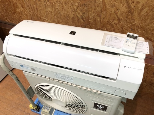 【管理KR106】シャープ 2013年 2.2kw 6畳用 ルームエアコン AY-C22SD 分解クリーニング済