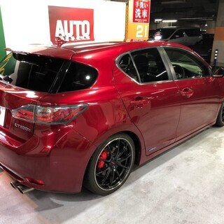 自社ローン★保証人不要★全国対応★レクサス CT200h berC ワインレッド★純正ナビ・TV ★スポーツシート★サンルーフ★禁煙車★ETC車検R2/12/26★の画像