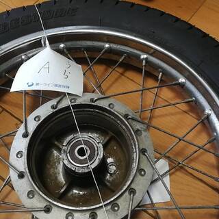 【ヤフオクにて取引完了】HONDA・リトルカブ５０・AA01・C50　14インチホイール前後セット（中古品）の画像