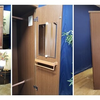 【Ｉ29 3枚扉 クローゼット ワードロープ 開き戸タイプ】  の画像