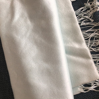 カシミヤ シルク ストール(水色)の画像