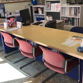 オフィス用 デスク 椅子3脚セット 