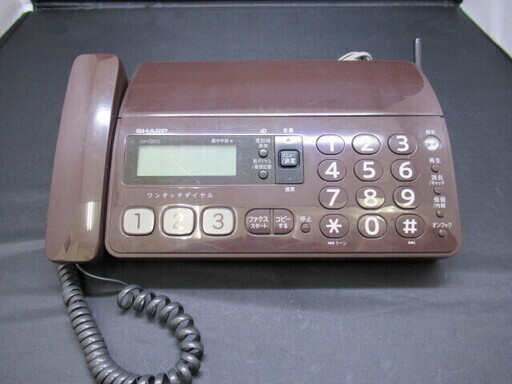 中古品 SHARP シャープ コードレスファクシミリ 電話機 UX-D20CL FAX 動作確認済み