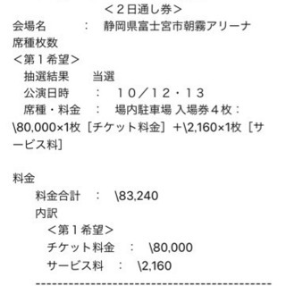 朝霧JAM'19  2日通しチケット 1枚！！