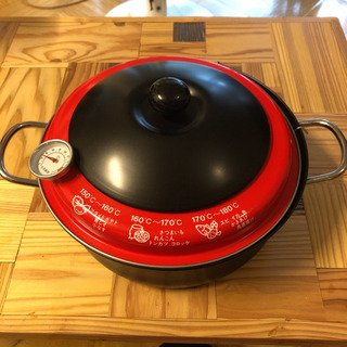 温度計つき揚げ物用鍋