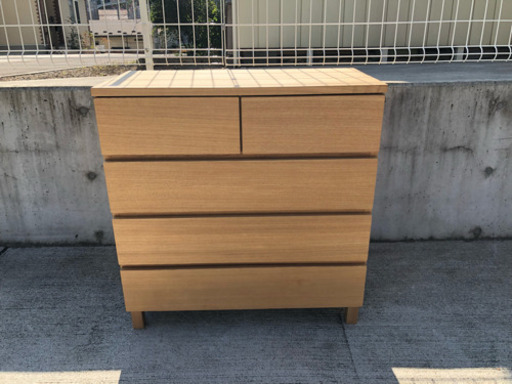 無印 チェスト タンス 収納 4段ワイド 幅80