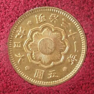 新5円 金貨 明治31年の画像