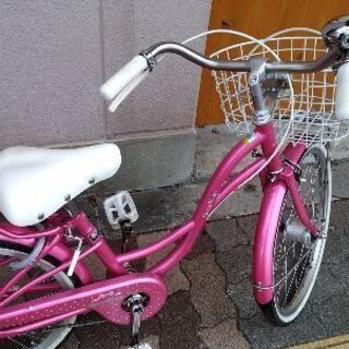 Mezzo Piano[メゾピアノ]20吋 ジュニアシティサイクル LEDオート/ピンク
