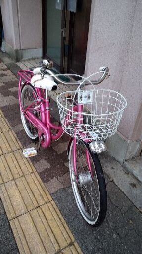 Mezzo Piano[メゾピアノ]20吋 ジュニアシティサイクル LEDオート/ピンク