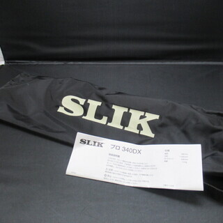 税込 美品 SLIK スリック 4段 三脚 PRO 340DX プロ340DX 雲台 カメラの画像
