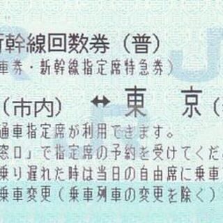 10月11日乗車分の東海道新幹線（乗車券+特急券）京都→東京