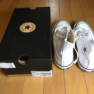 コンバース CONVERSE オールスター ハイカット 白 キャンバス  中古の画像
