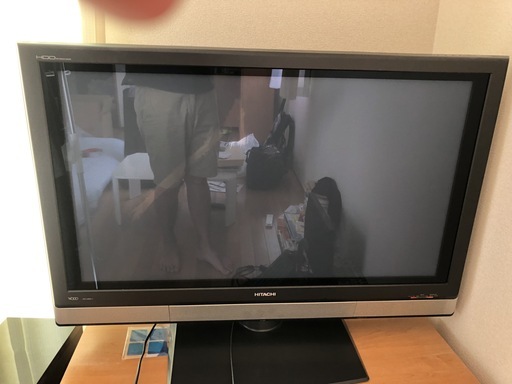 日立Wooo　37型プラズマテレビ　応答速度早いです　アンテナケーブル付き