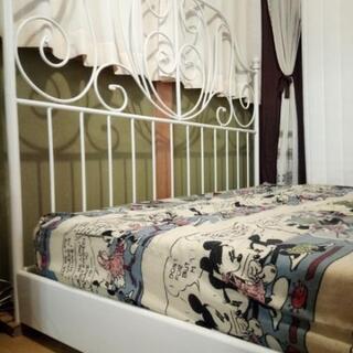 ニトリの姫系ダブルベッド＆IKEAのマットレス  最後までお読み下さい！の画像