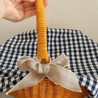 お値下げ☆ピクニック　インテリア　カゴバッグの画像